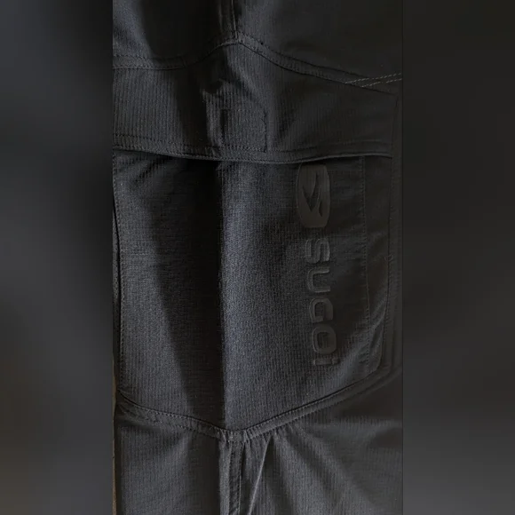 SUGOI Mens Pants Cargo Stretch Outdoor Hiking Cycling Nylon Black Sz M, Wide Leg - Picture 13 of 14